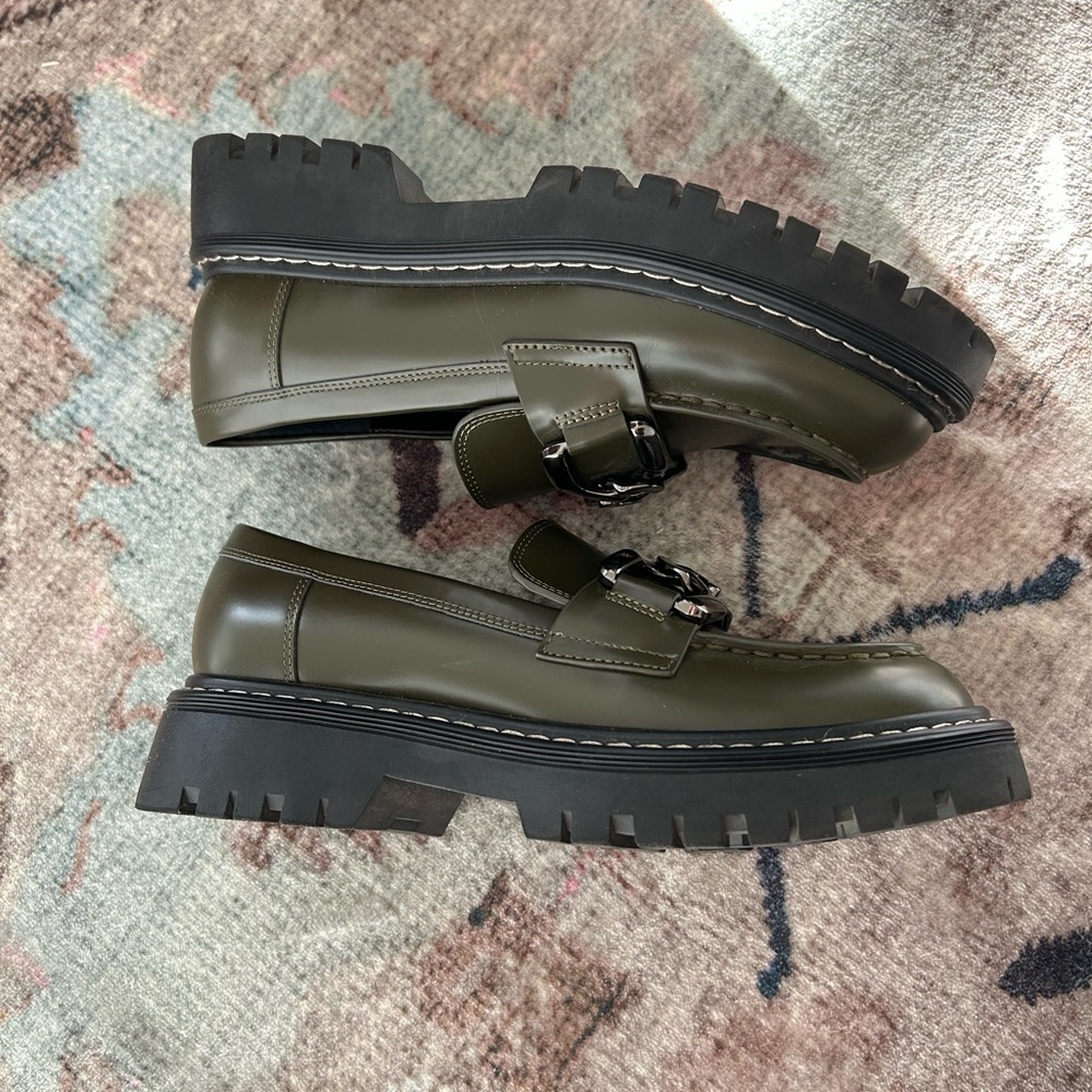 Marc Fisher Green Loafers - Picture 3 of 6